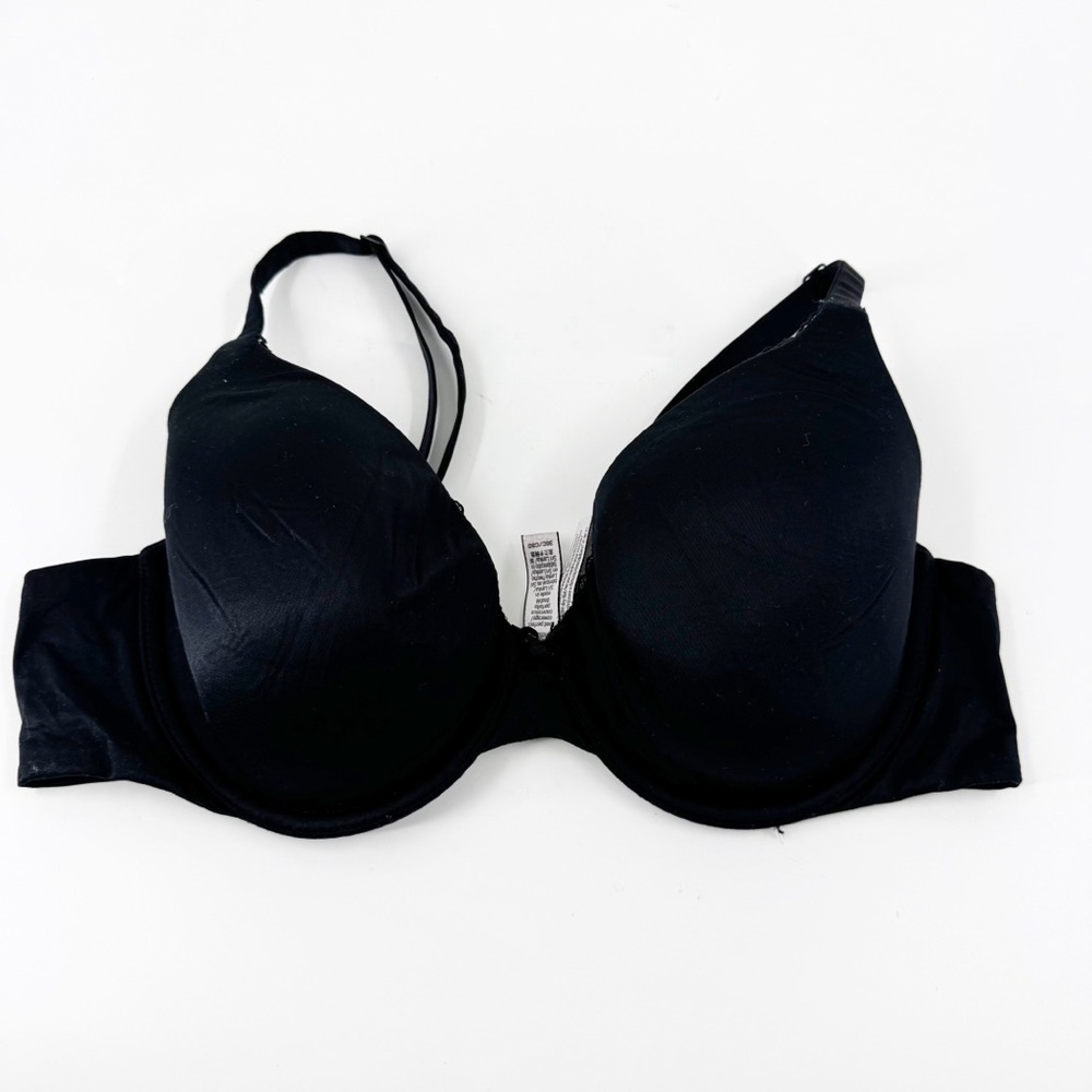 ✅ VICTORIA'S SECRET LINED PERFECT COVERAGE Classic Black Women's Bra SIZE 36C‎